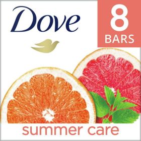 Dove Beauty Bar Summer Care More Moisturizing Than Bar Soap, 3.75 oz, 8 Bar