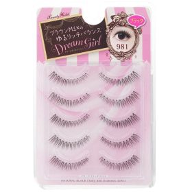 BEAUTY WORLD - Dream Girl Nylon Eyelash - # 981 Black 981165 5pairs