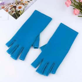 Manicure UV Protection Glove (Color: Blue)