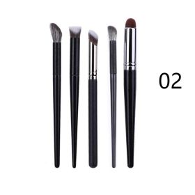 5 Pieces Makeup Brush Set Blade Eyebrow Brush Eyeliner Brush Concealer Brush Mink Hair Nose Shadow Brush Beauty Tools (model: 2)