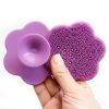 Facial Cleansing Brush Silicone Brush for Face Exfoliating Facial Cleanser Massage Brush Face Wash Foam Scrub Women Beauty Tool