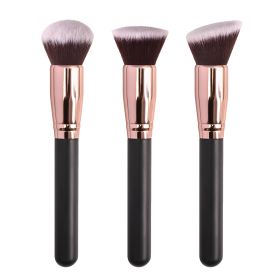 Makeup Brushes Foundation Loose Powder Concealer Blending Blush Brush Professional Cosmetic Beauty Makeup Tool (Handle Color: 2)