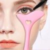 1pcs Silicone Eyeliner Makeup Stencils Multifunctional Drawing Lipstick Wearing Aid Face Cream Mask Applicator Beauty Tool