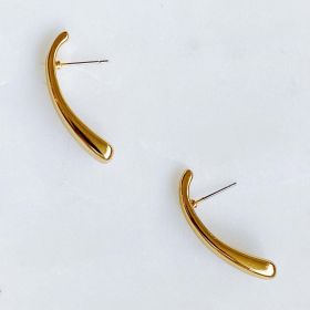 Beauty Of Simplicity Earrings (Color: Gold)